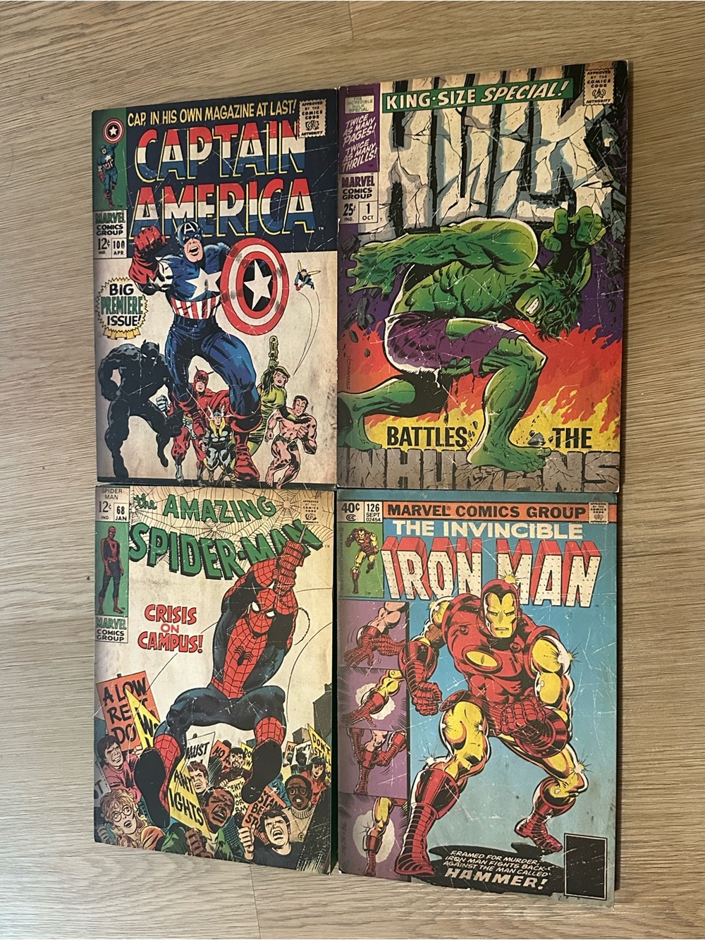 Hobby Lobby Marvel Comic Collage Wall Art - Red, Blue, Green, Yellow